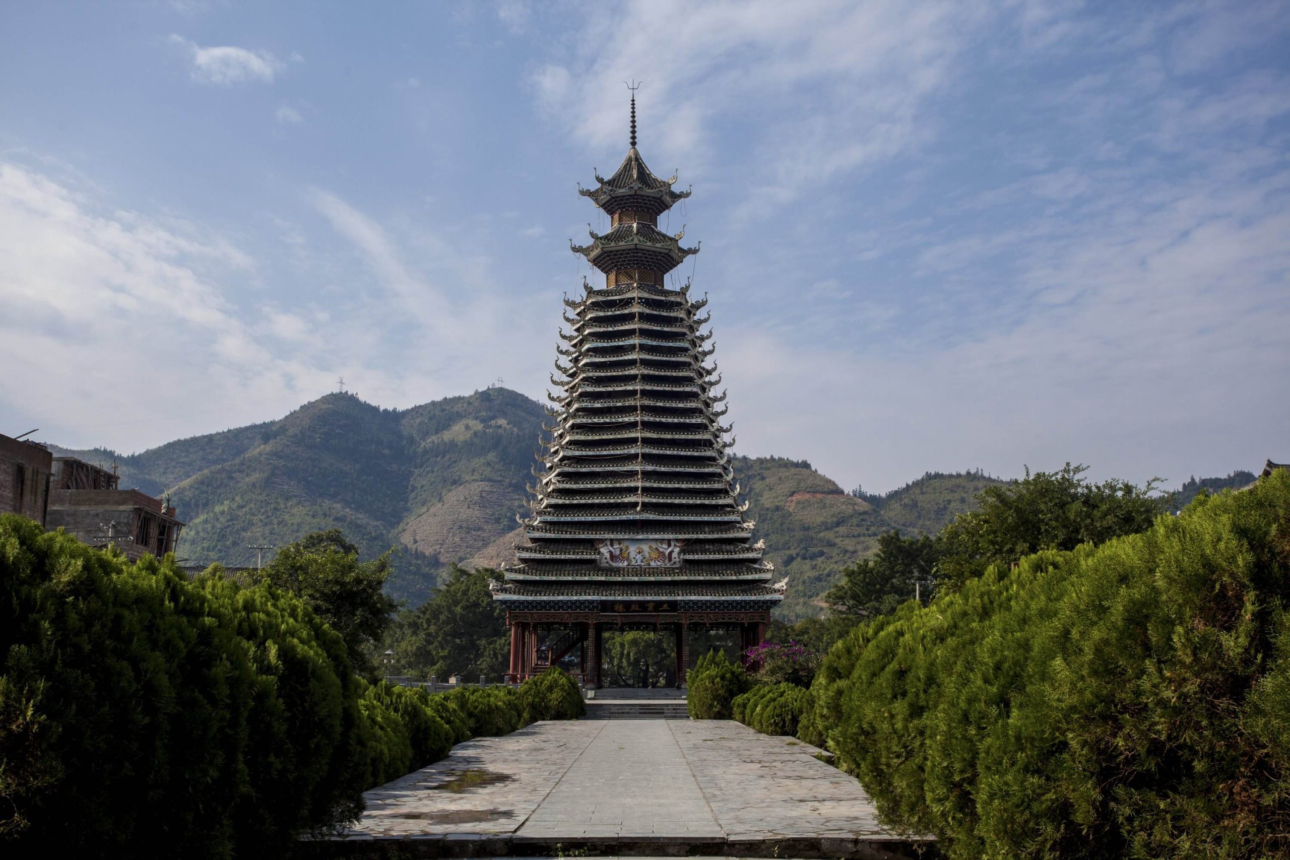 Tower in Chejiang dong village Guizhou