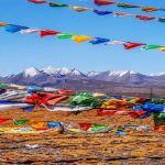 Himalaya range views from Gyatsola pass Tibet