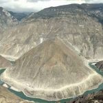 Jinsha river bend in Yunnan
