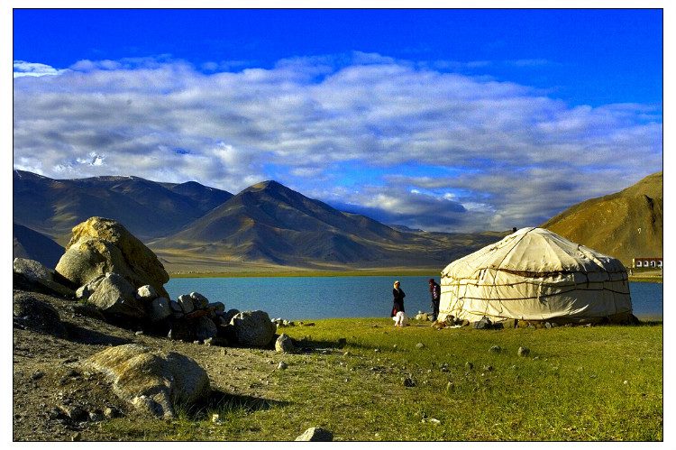 Local Kyrgyz yurt near Karalul lake Kashgar