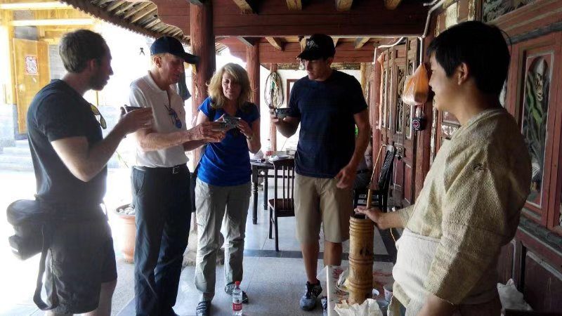 Local Naxi family visit in Lijiang