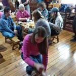 Local Tibetan family visit in Shangri-la old town