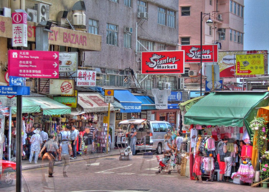 Stanley market in Hong Kong