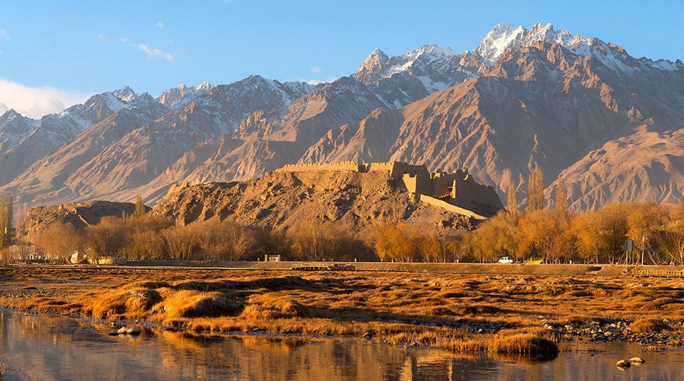 Stone Fort in Tashkorgan county silk road