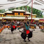 Tibet opera show in Norbulingka palace Tibet