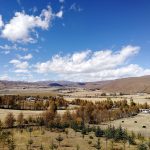 Village around Huiyuan gompa Bamei Tibetan kham