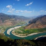 The first bend of Yangtze river Yunnan