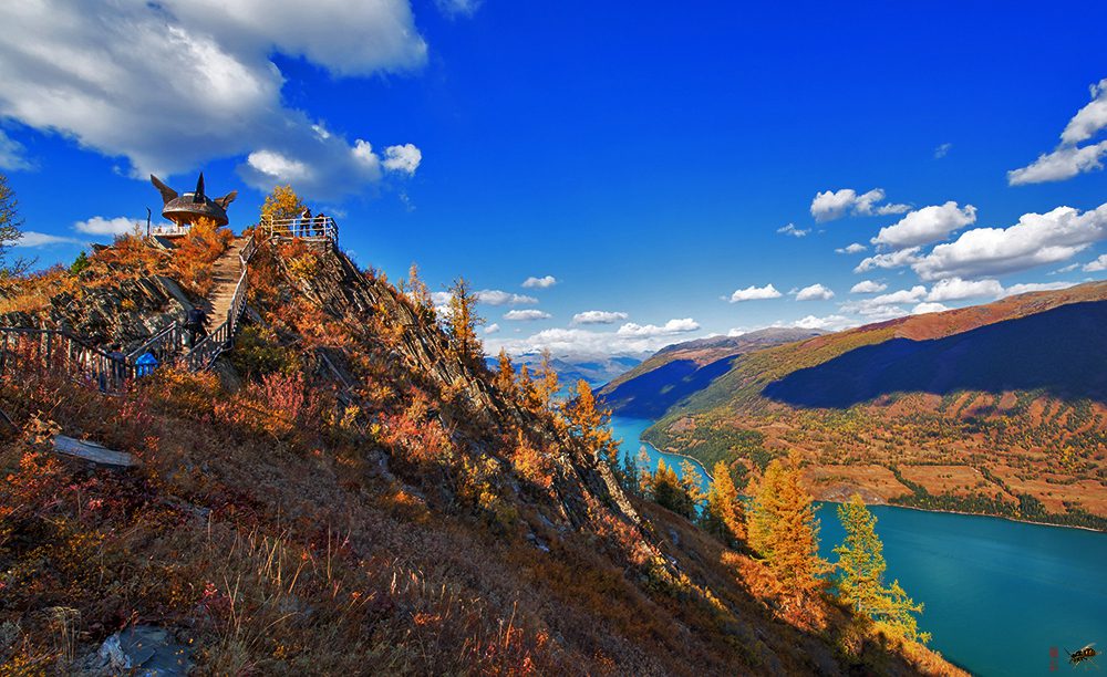 Views from Fish watching pavilion Kanas
