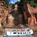 Boat Ride View of Leshan Grand Buddha