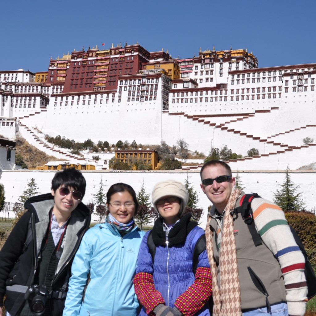Lhasa in winter - Sunny with Blue sky - Tibet travel in winter