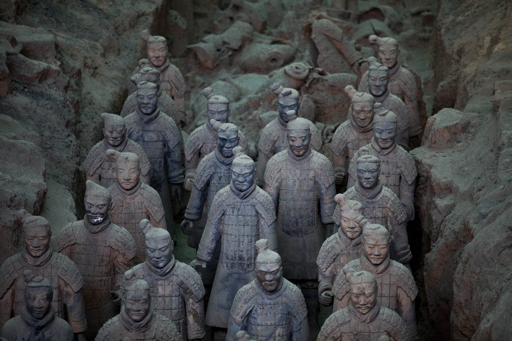 Terra Cotta Warriors Silently Guarding in Xi’an along the Silk Road